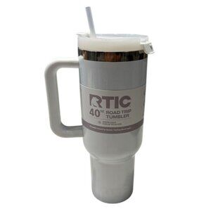 RTIC 40 Oz Ceramic Lined Road Trip Tumbler White